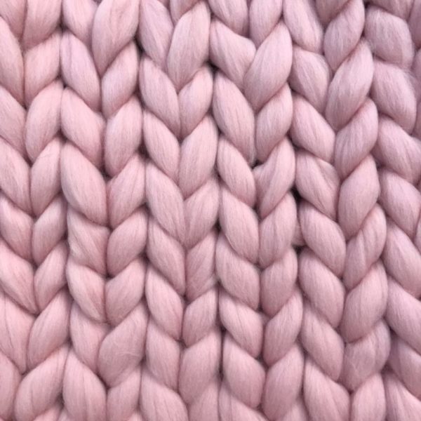 Pink Chunky Knit Wool